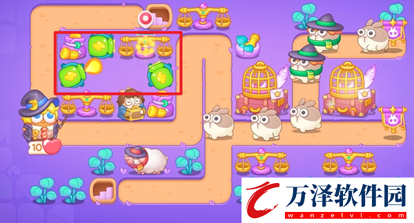 保衛(wèi)蘿卜4阿波與魔法寶藏第107關(guān)圖文通關(guān)解析
