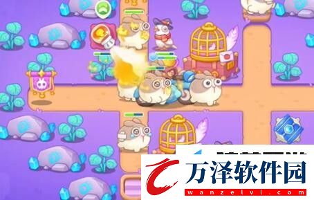 保衛(wèi)蘿卜4阿波與魔法寶藏第57關(guān)攻略介紹