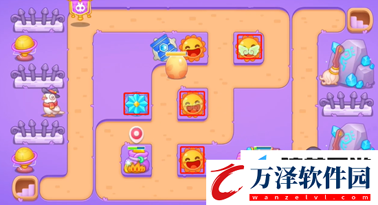 保衛(wèi)蘿卜4阿波與魔法寶藏第5關(guān)通關(guān)技巧介紹