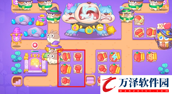 保衛(wèi)蘿卜4阿波與魔法寶藏第120關圖文通關解析