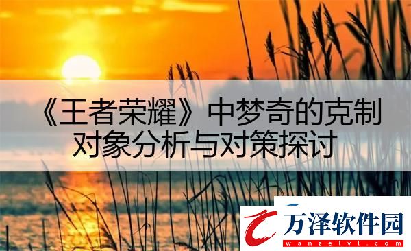 王者榮耀中夢奇的克制對象分析與對策探討
