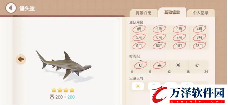 心動(dòng)小鎮(zhèn)錘頭鯊釣魚時(shí)間地點(diǎn)攻略